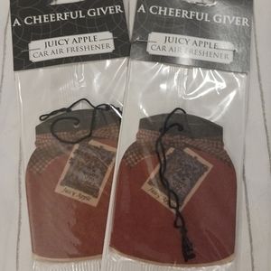 NWT! JUICY APPLE Car Freshners (Set Of 2)
